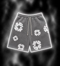 grey shorts