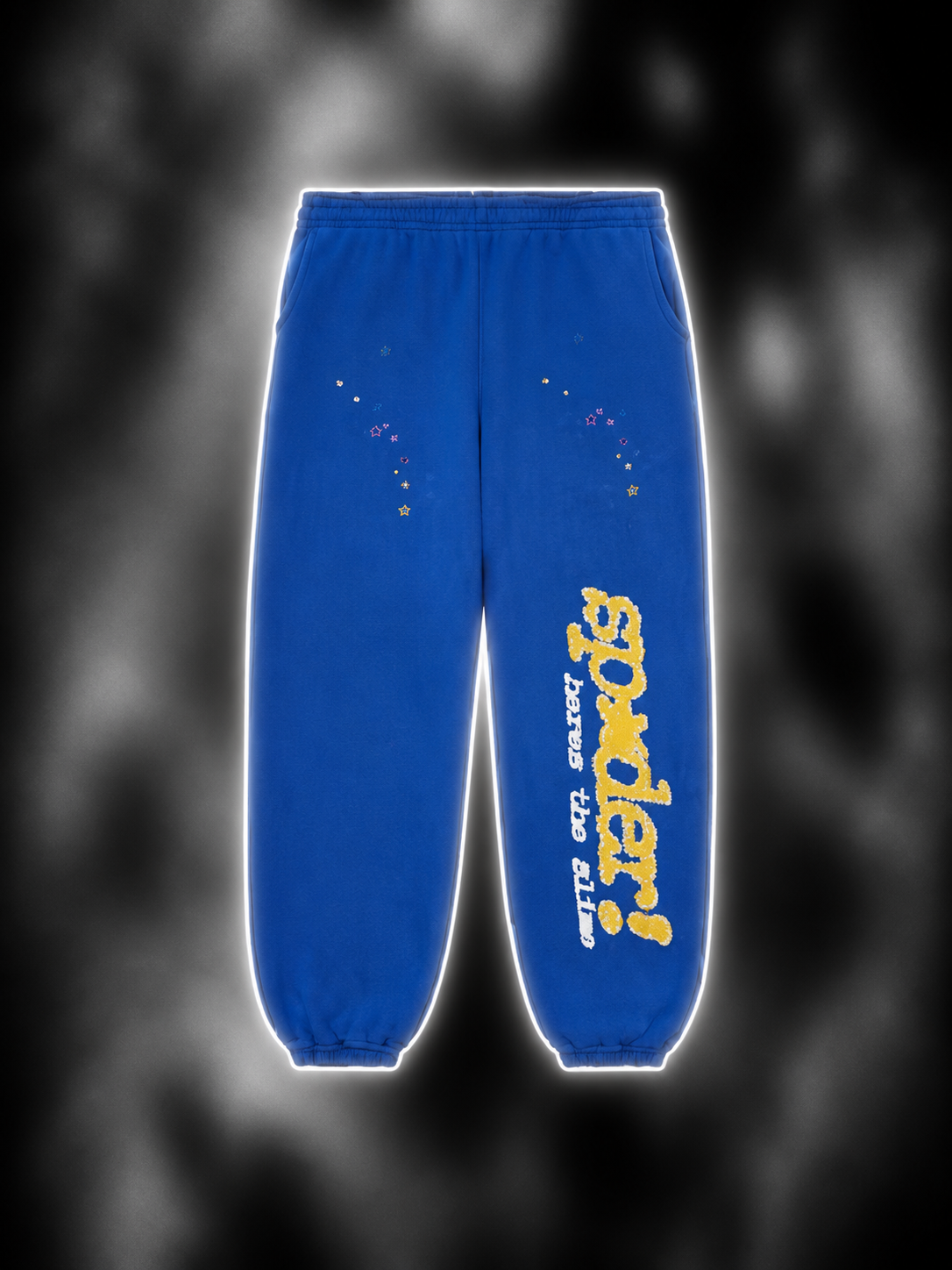 blue and yellow sweats