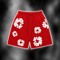 red shorts