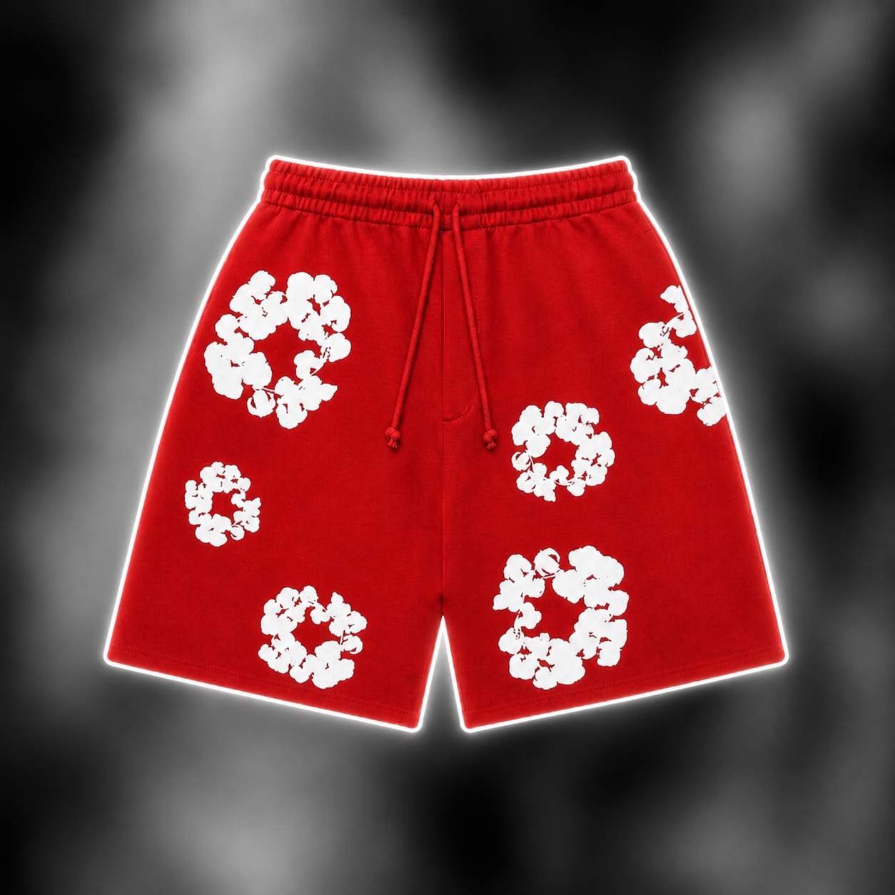 red shorts
