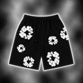 black shorts
