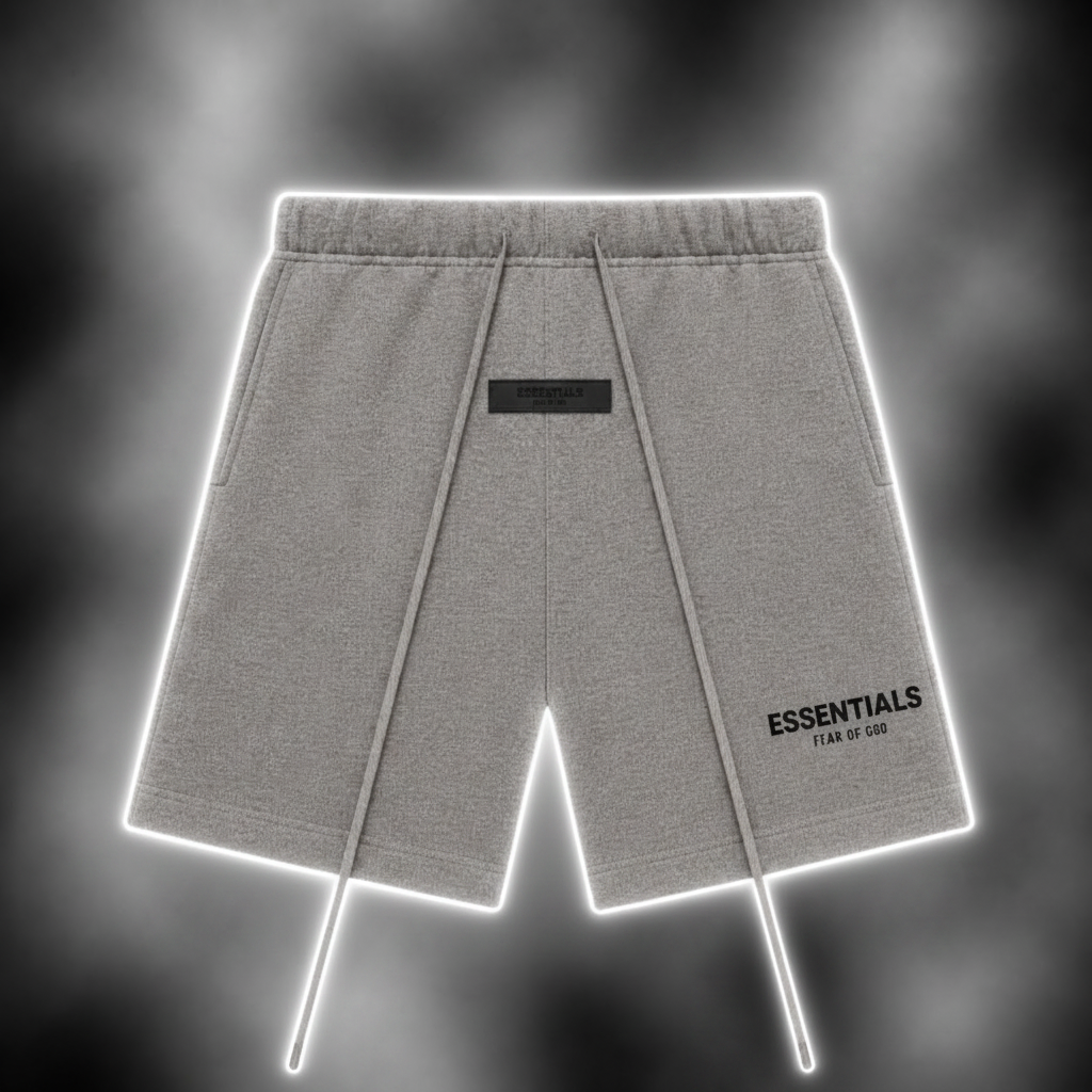 grey shorts